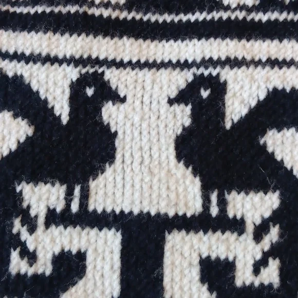 Woven Guatemalan Phoenix Crossbody Shoulder Bag, Black & White Boho - Picture 9 of 12